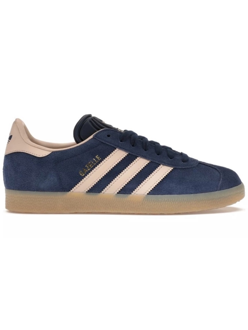 Blue and Taupe Adidas Gazelle Sneakers